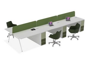 I Pianeti Top Fly, Office desks with integrated drawers or filing cabinet