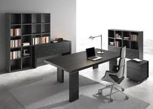 Titano comp.3, Furniture suited for executive office, in Makassar wood