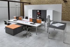 Zefiro comp.10, Modern tables suited for operative office