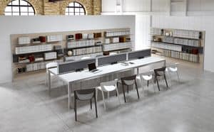 Zefiro comp.7, Workstations with panels for operative offices