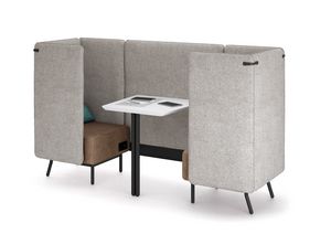 Around Lab LT, 2 seater high sofa with peninsula table