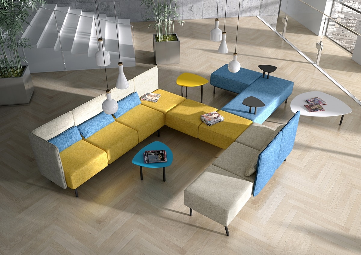 Around modular, Modular sofa for waiting and reception areas
