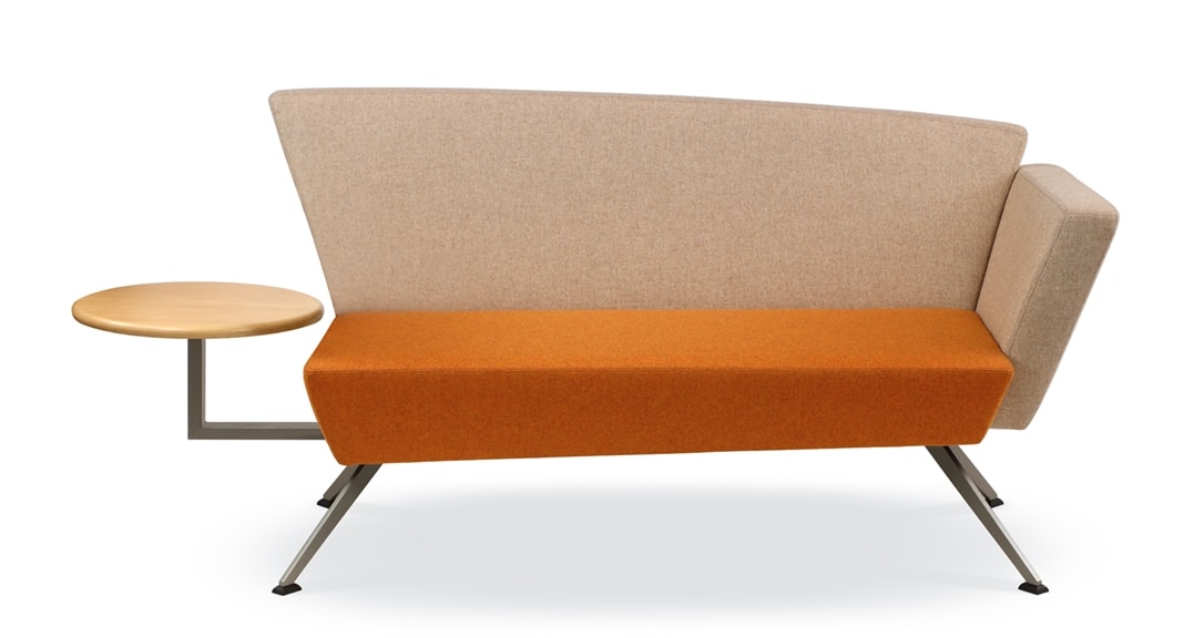 CORNER C2DT, Sofa for reception, with integrated table