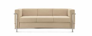 Charme 813, 3-seater sofa for waiting rooms