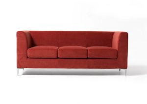 Frame New 3p, 3 seater upholstered sofa in easy style for medical studio