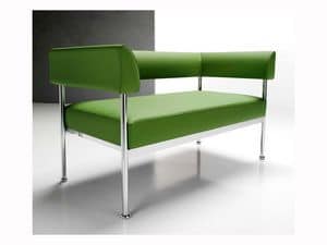 Jive 2p, Modern sofa 2 places, for contract use and office