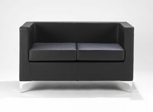 Kocka 164 165, Sofa for reception, with black or white upholstery