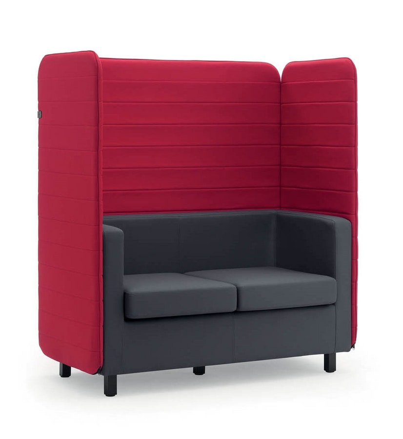 UF 107, Privacy sofa with high back