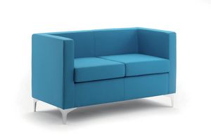 UF 164, Overstuffed sofa with metal feet, elegant and versatile
