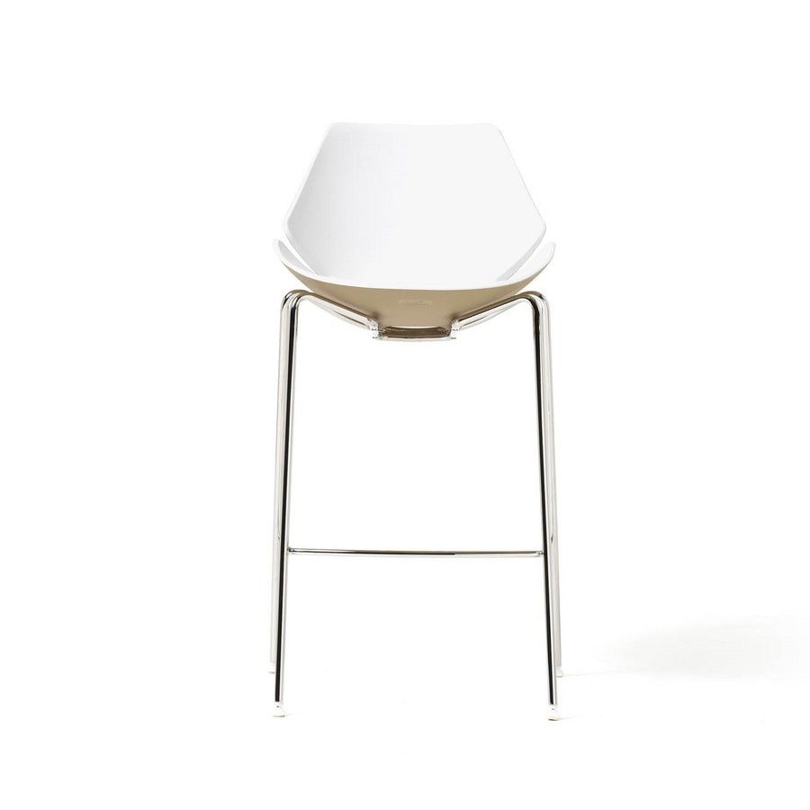 Eon stool fix, Metal stool, in various colors, for reception
