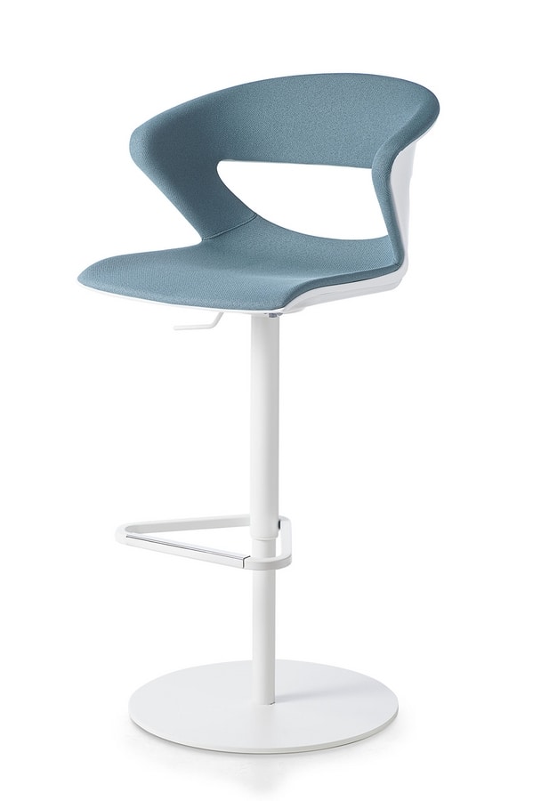 Kicca, Swivel stool with chromed steel base