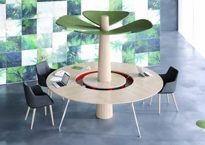 I Pianeti freestanding 2, Round table for office, for shared area