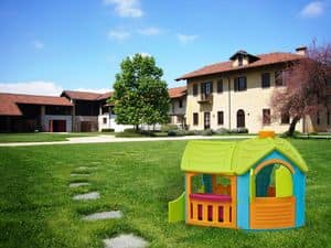 Plastic children's cottage Villa Triangolo  VT126PLA, Playhouse ideal for outdoor environments
