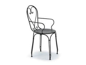 2013, Outdoor chair, made of iron with zinc coating
