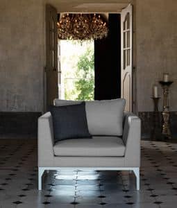 Astor ASTPL, Upholstered armchair, also for outdoor use