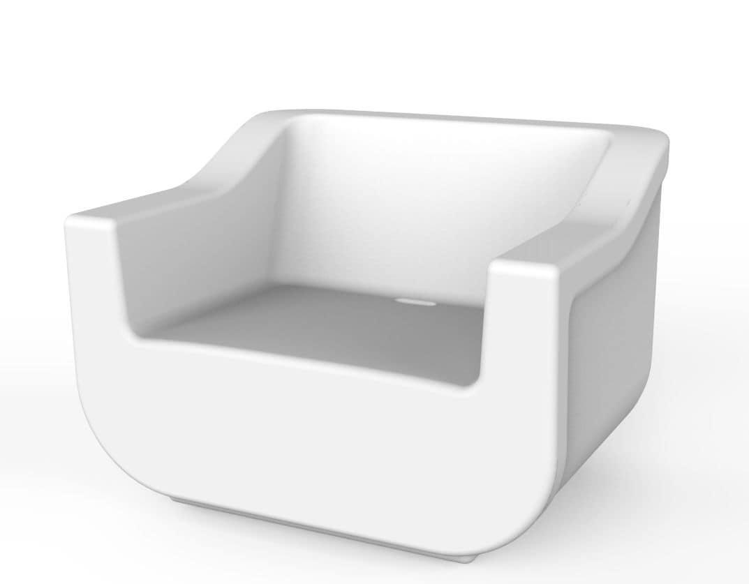 Cliff - P, Armchair in polyethylene, UV resistant