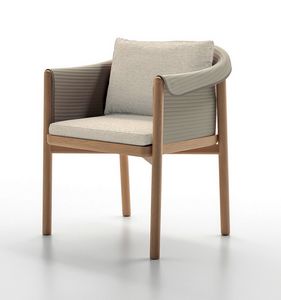 COZY PL, Chair in teak wood and rope