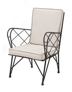 Eden Art. BR_ST304, Elegant outdoor iron armchair