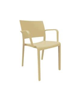 Fiona - PL, Polypropylene chair suited for outdoor environments