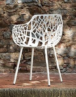 Forest 6500 Armchair, Armchair in painted aluminum, for outdoor restaurants