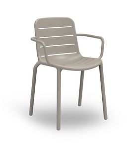 Guendalina-P, Plastic chair ideal for gardens and terraces