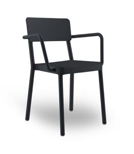 Lisbona-P, Armchair in plastic and glass fiber, for hotels and restaurants