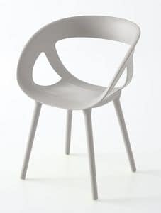 Moema BP, Armchair in polymer, for outdoor environments