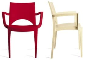 PL 6614, Resistant chair in polypropylene, for hotel and bar