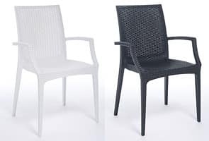PL 6625, Modern Chair, interlaced printed, for Gardens