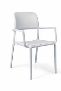 PL 7003, Stacable armchair, polypropylene, for bar and outdoor