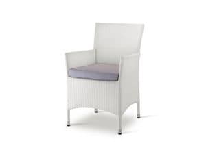 PL 768, Wicker armchair, for ice cream parlors and restaurants