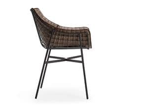 Summer set armchair, Steel armchair, for bar and outdoor environments