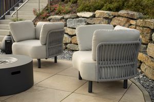 MOON P, Armchair resistant to weather and sunlight