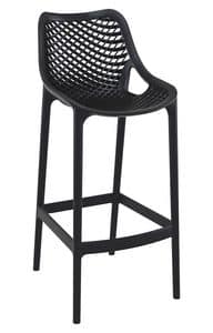 Alice - SG, Modern stackable stool ideal for bar and hotel