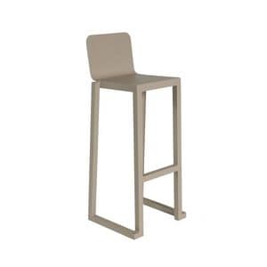 Billy, Stool resistant, lightweight, aluminum, for ice cream parlor