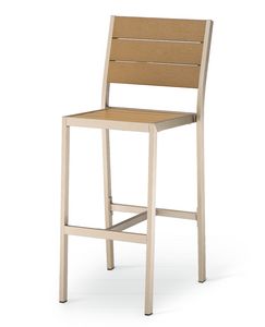 SG 709, Aluminum stool with horizontal slats