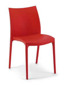 064, Polypropylene chair, suitable for ice-cream shops and gardens