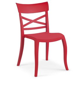 1719, Chair completely in polypropylene for outdoor bar