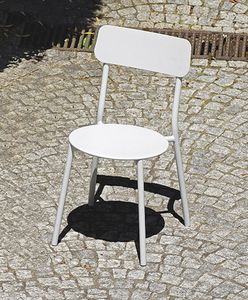 2019 S, Chair for gardens, in white galvanized iron