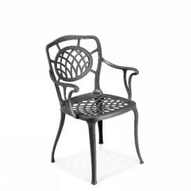 Althea 10 Armchair, Chair with armrests, in extruded aluminum