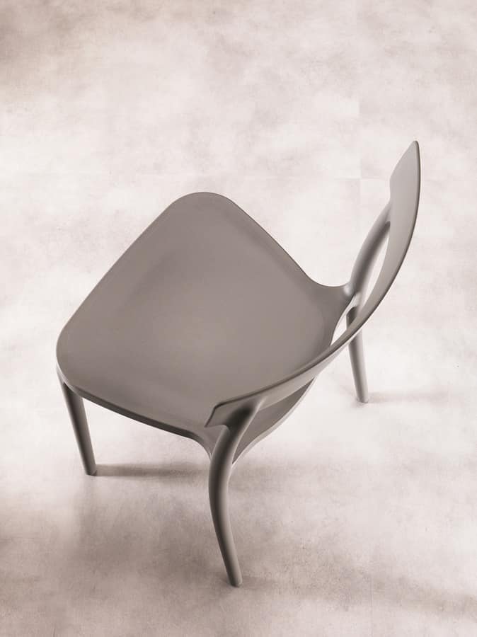 Art. 077 Corsocomo, Chair elegantly designed, lightweight and stackable