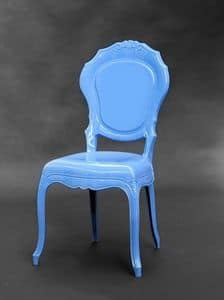Belle Epoque vintage, Polycarbonate chair, available in various Vintage colors, ideal for outdoor use