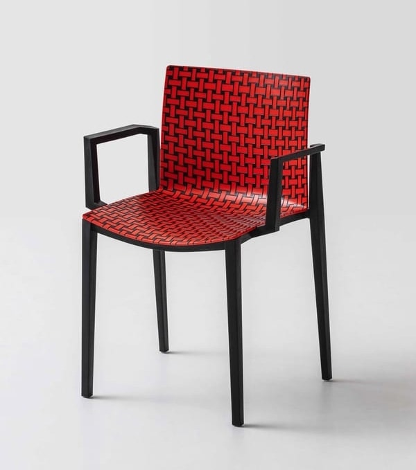 Clipperton Blend B, Stackable chair with raised texture