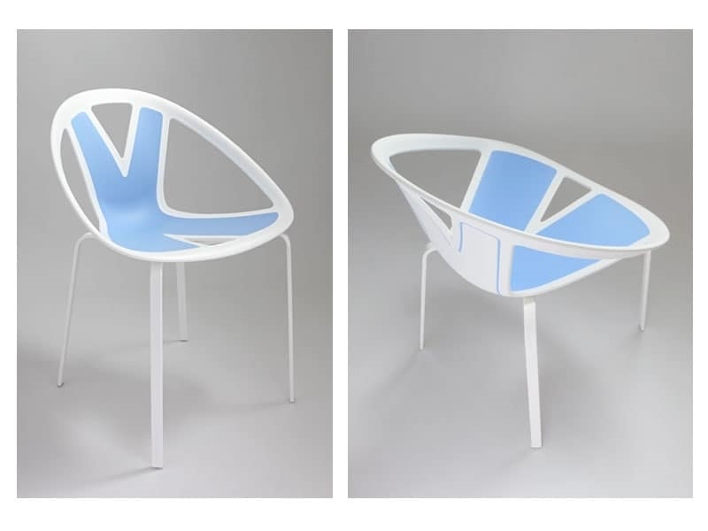 Extreme, Chair with seat in plastic material, for external