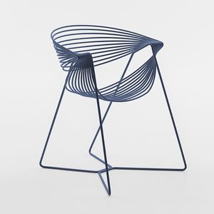 Filuferru, Painted steel chair for outdoors and indoors