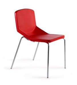 Formula40 4g fabric, Metal chair padded, comfortable and cozy, usable in any context