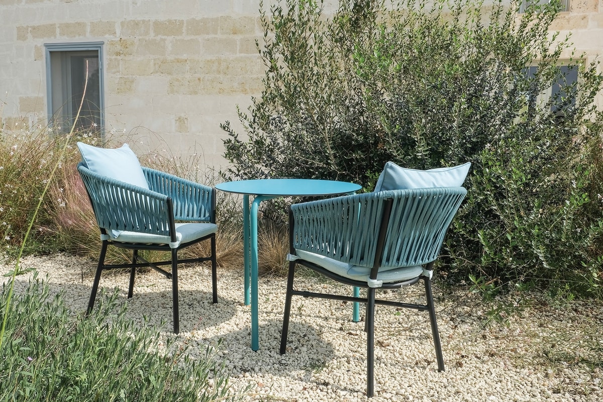 GAIA, Outdoor chair with wrapping backrest