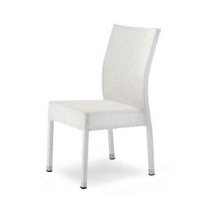 Giada 4, Modern woven chair, for Bar and ice cream parlour