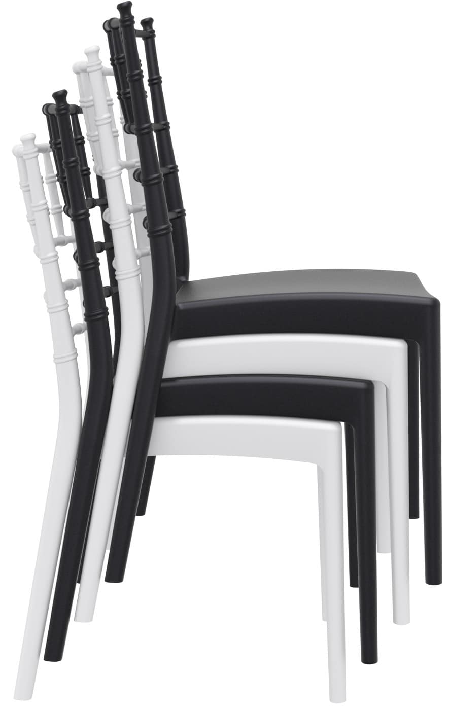 Giuseppina, Stackable chair made of reinforced polypropylene