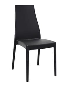 Miriam, Polypropylene chair, UV resistant, available in different colours